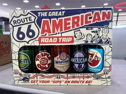 Pacote de Refrigerantes comemorativo da Rota 66 - Pops 66 em Arcadia, OK