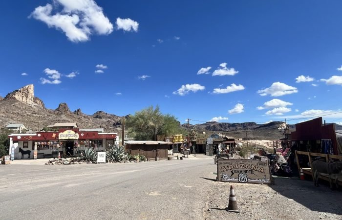 Chegada em Oatman no Arizona