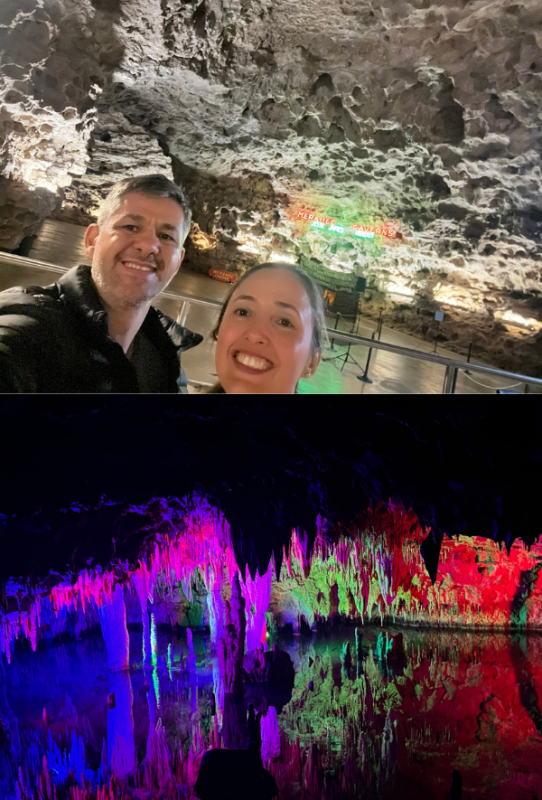 Visita às Meramec Caverns em Sullivan, Missouri
